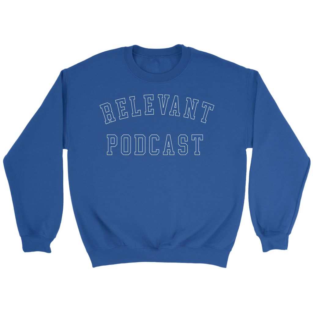 RELEVANT Podcast Collegiate Crewneck Sweatshirt